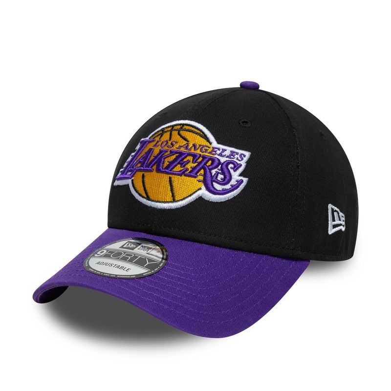 Los Angeles Lakers 9FORTY NBA Side Patch Black Cap One Size