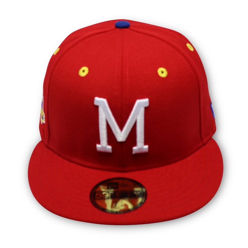 MILWAUKEE BRAVES (1957 WORLDSERIES) NEW ERA 59FIFTY FITTED (ROYAL UNDER VISOR) 67/8
