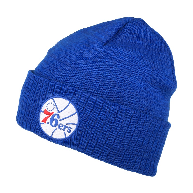 Mitchell & Ness Philadelphia 76ers Beanie Hat – NBA Fandom Knit HWC – Royal Blue 1-Size