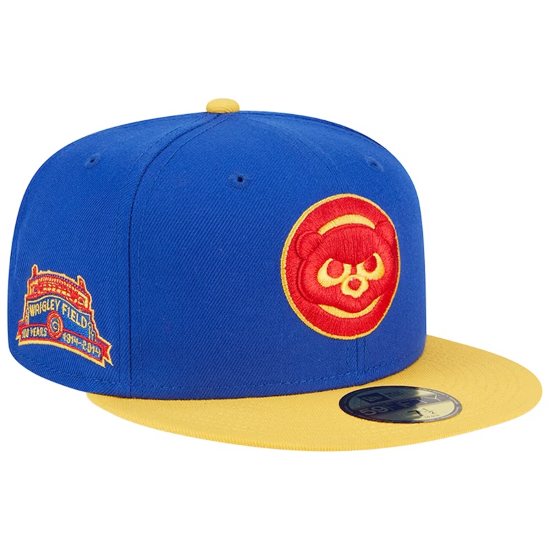 New Era Chicago Cubs Blue/Yellow Empire 2023 59FIFTY Fitted Hat