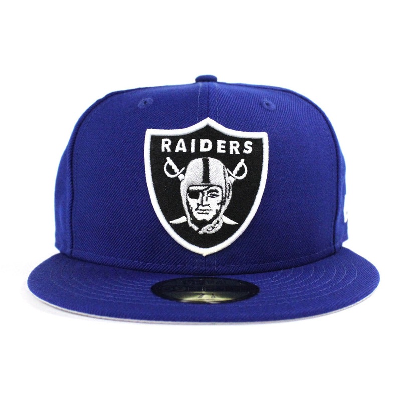 Oakland Raiders New Era 59Fifty Fitted Hat (Blue Gray Under Brim) 7