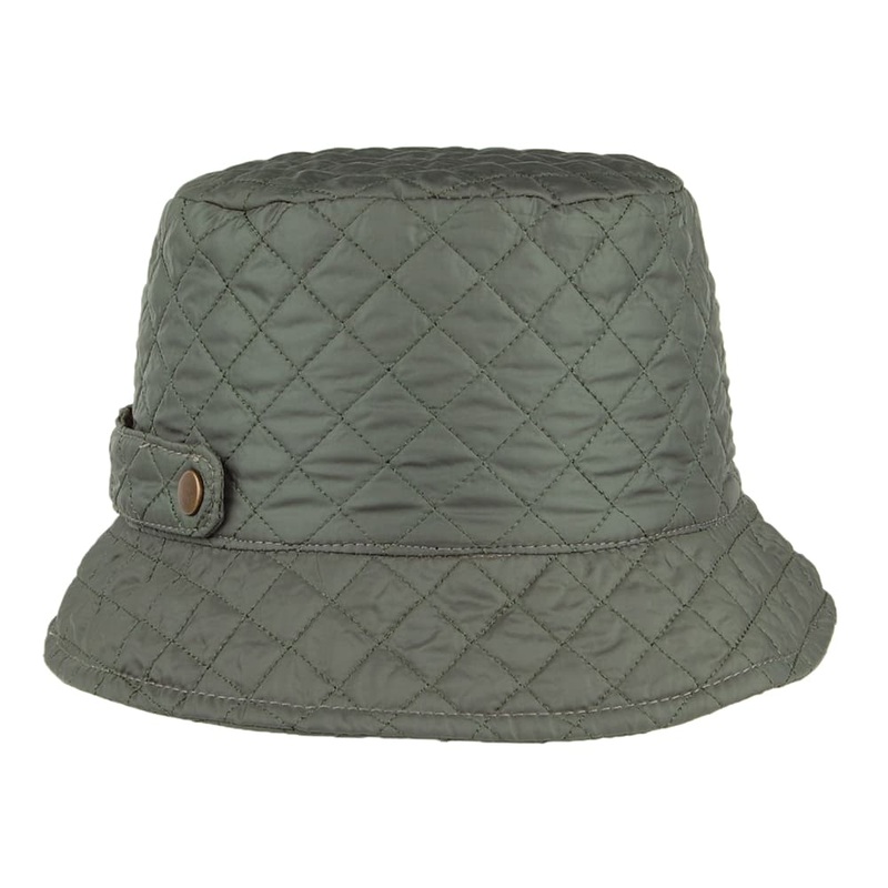 Scala Hats Packable Quilted Bucket Hat – Olive 1-Size