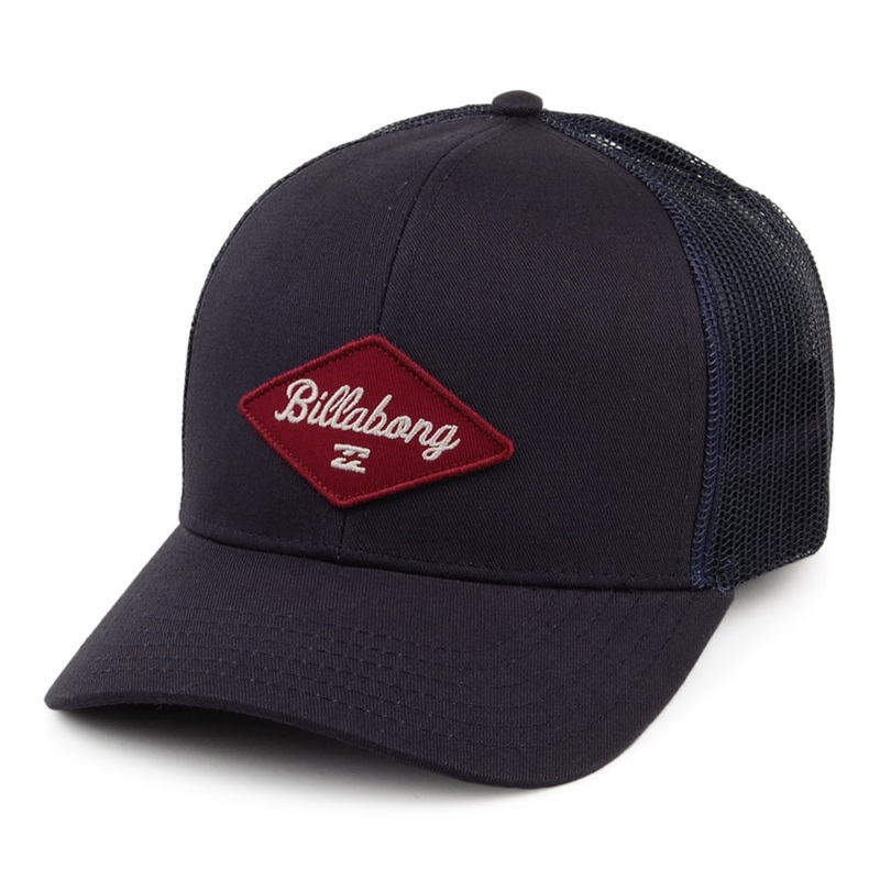 Billabong Hats Walled XXI Trucker Cap – Navy Blue Adjustable