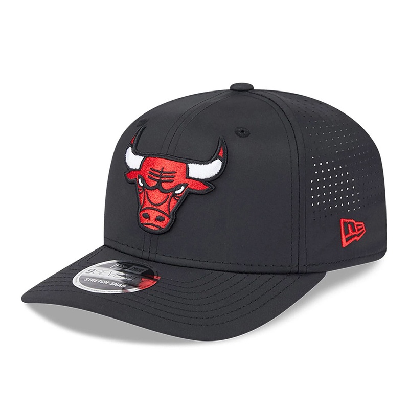 Chicago Bulls AC Performance Black 9SEVENTY Stretch Snap Adjustable Cap OSFM