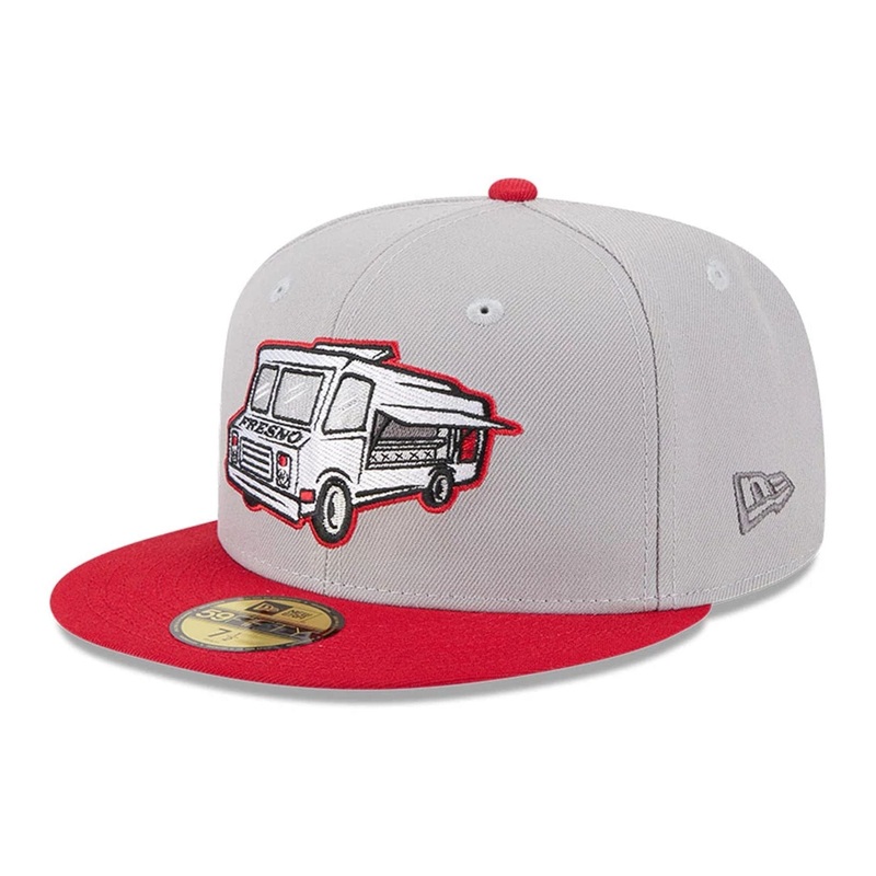 Fresno Grizzlies MiLB Theme Nights Grey 59FIFTY Fitted Cap 6 7/8