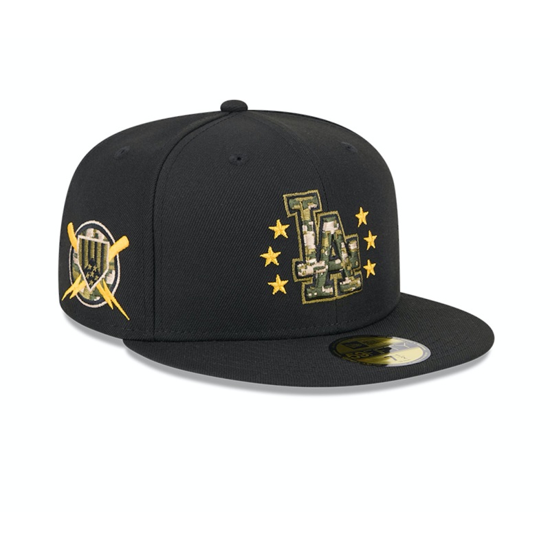 Los Angeles Dodgers New Era 2024 Armed Forces Day On-Field 59FIFTY Fitted Hat – Black 6 7/8