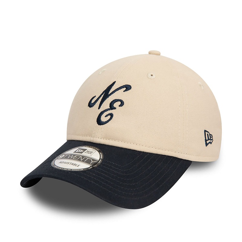 New Era 9TWENTY Peached Cotton Stone/Navy Cap One Size