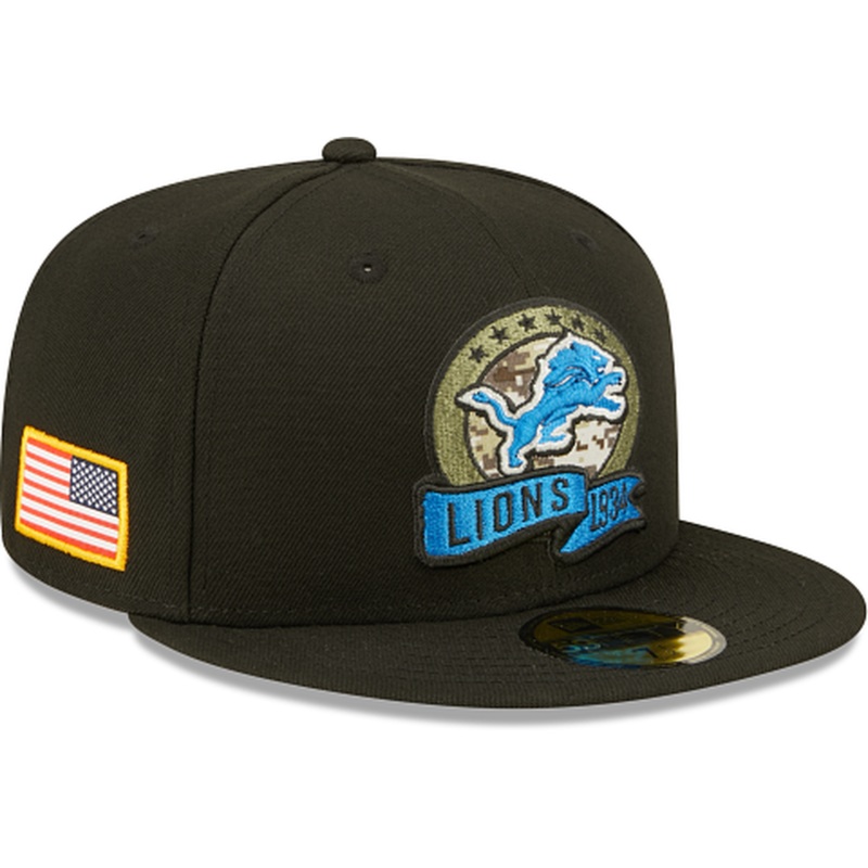 New Era Detroit Lions 2022 Salute to Service 59FIFTY Fitted Hat