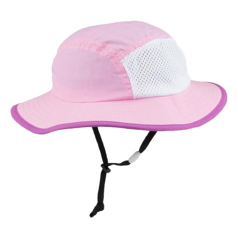 Scala Hats Kids Nylon Boonie Hat With Chincord – Pink Kids – 1-Size