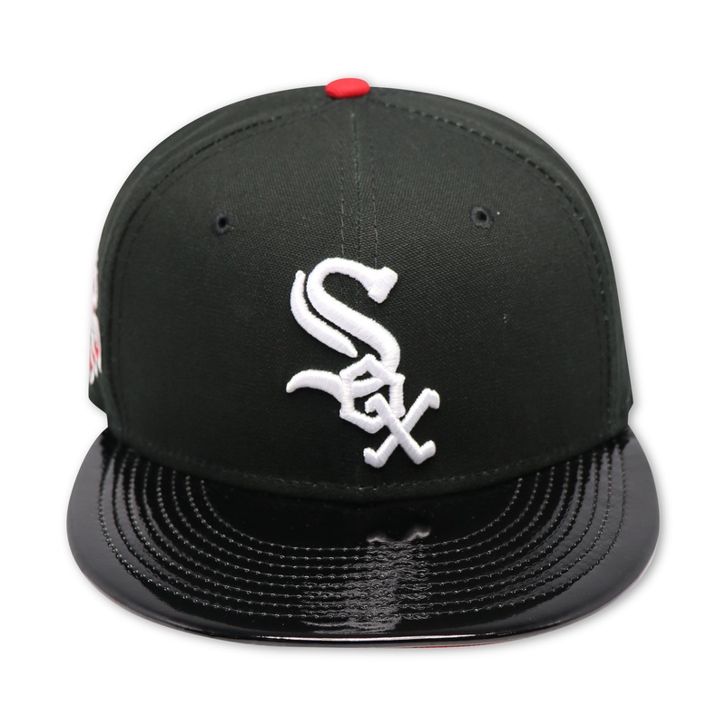 CHICAGO WHITESOX (BLACK PATENT LEATHER BRIM) (2003 ALLSTARGAME) NEW ERA 59FIFTY FITTED (RED UNDER VISOR) (S) 67/8