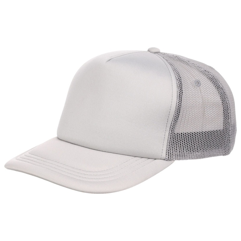 Crowns By Lids Screen Foam Trucker Cap – Grey/Grey Adjustable