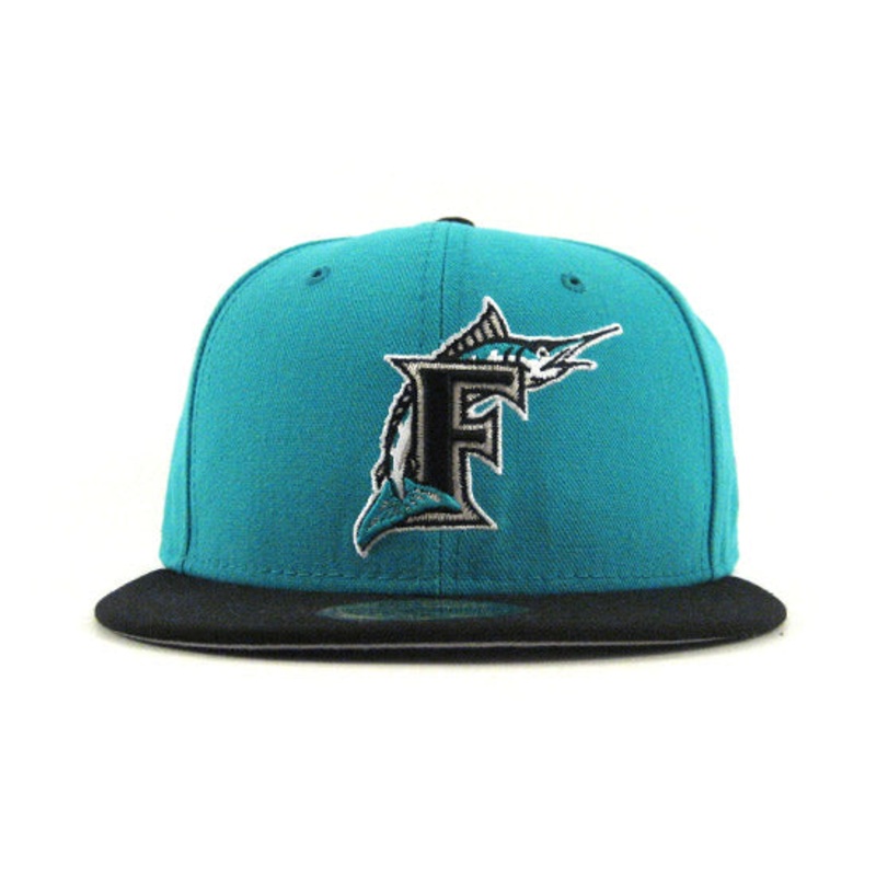 Florida Marlins New Era 59Fifty Fitted Hat (1993 RETRO GRAY UNDERBRIM) 7