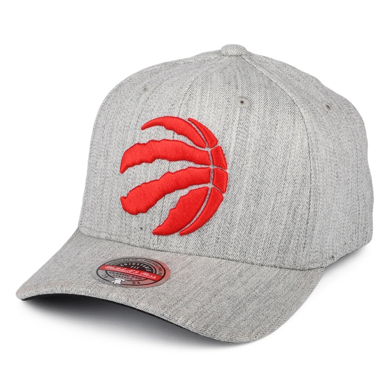 Mitchell & Ness Toronto Raptors Snapback Cap – NBA Team Heather Stretch – Grey Adjustable