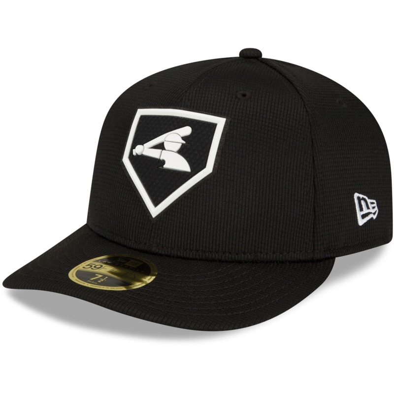 New Era Black Chicago White Sox 2022 Clubhouse Alternate Logo Low Profile 59FIFTY Fitted Hat