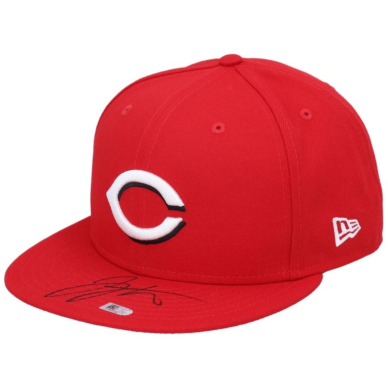 New Era Joey Votto Cincinnati Reds Fanatics Authentic Autographed 59FIFTY Fitted Hat