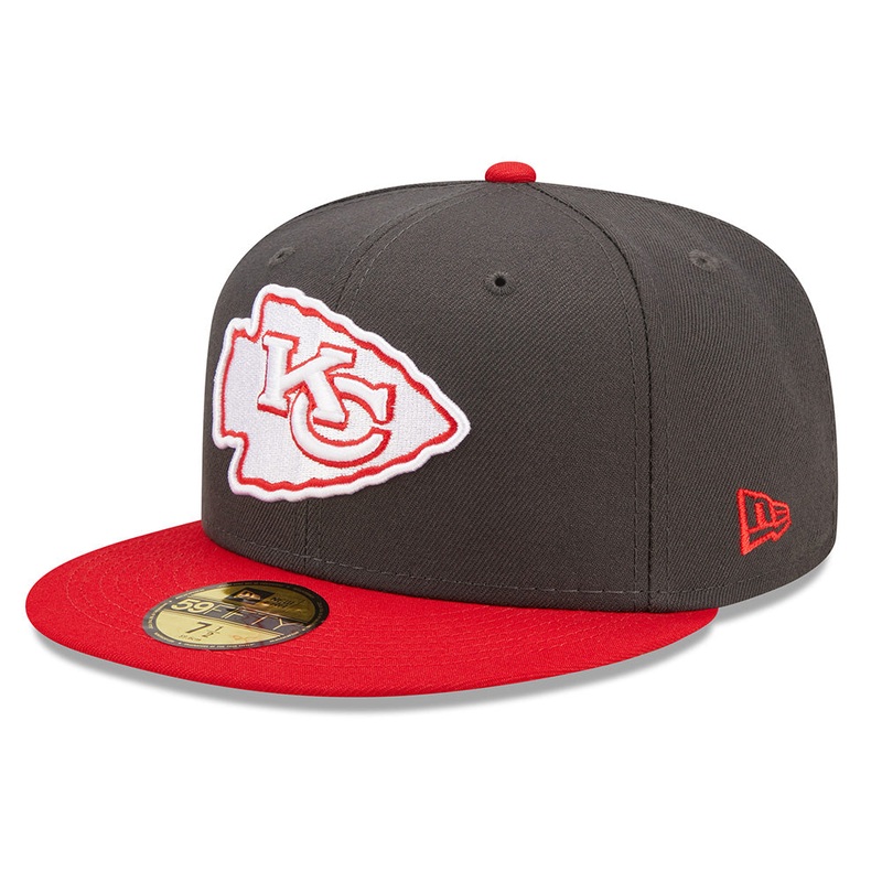 New Era Kansas City Chiefs Two-Tone Steel 59FIFTY Fitted Hat