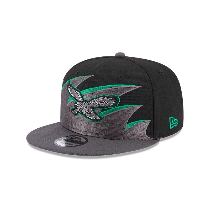 Philadelphia Eagles NFL New Era Tidal Wave 9FIFTY Snapback Hat – Black/Graphite