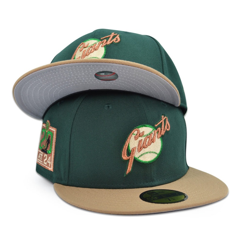 San Francisco Giants “GIANTS PG” Exclusive New Era 59Fifty Fitted Hat – Dark Green/Khaki 6 7/8