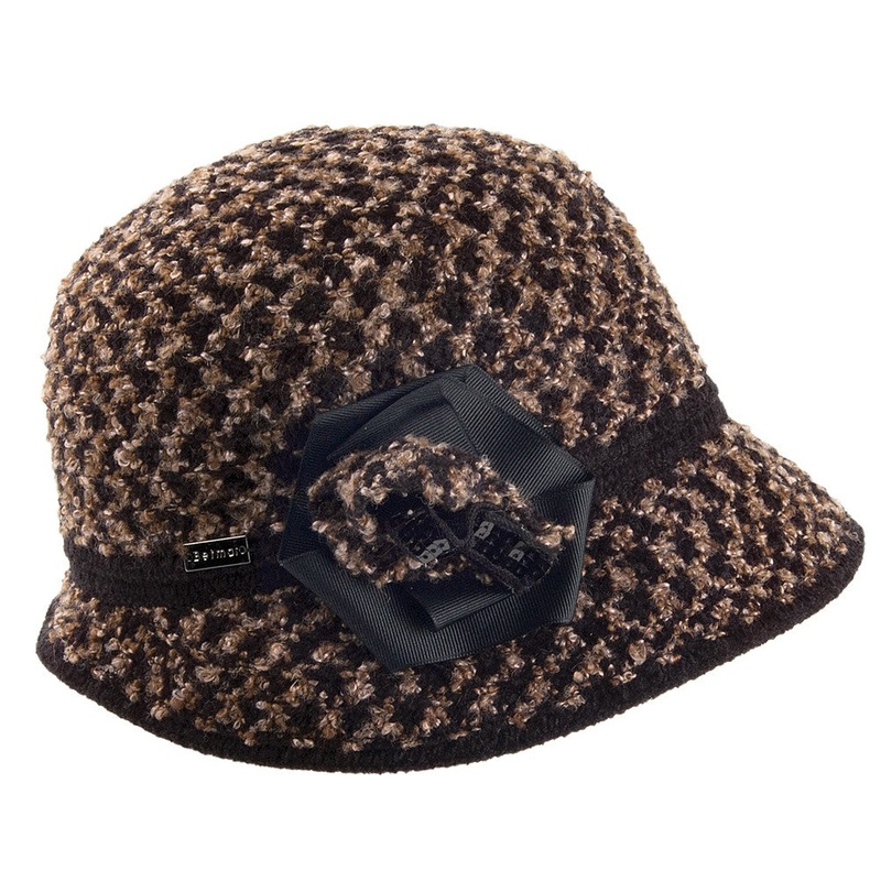 Betmar Hats Willow Cloche Hat – Black-Multi 1-Size