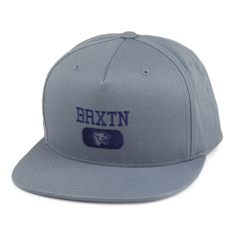 Brixton Hats Forte VI MP Snapback Cap – Smoke Blue Adjustable