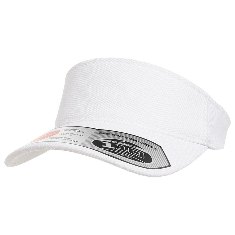 Flexfit 8110 Mini Pique Visor – White Adjustable