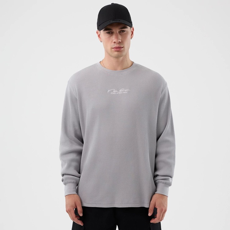 New Era Basic Grey Long Sleeve T-Shirt XS