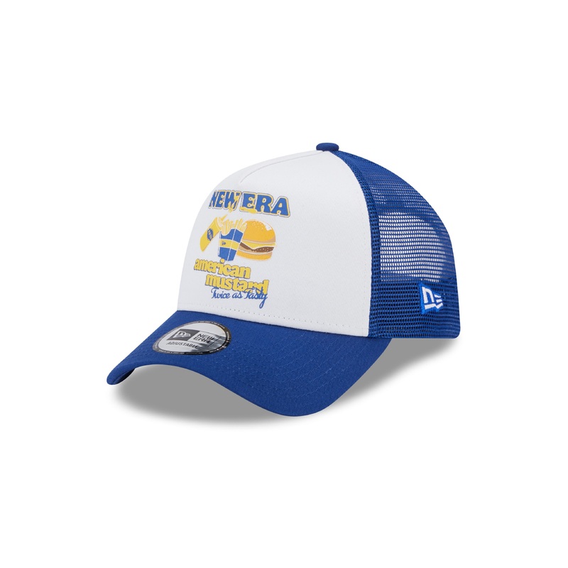 New Era  Trucker Food White/Royal Cap One Size