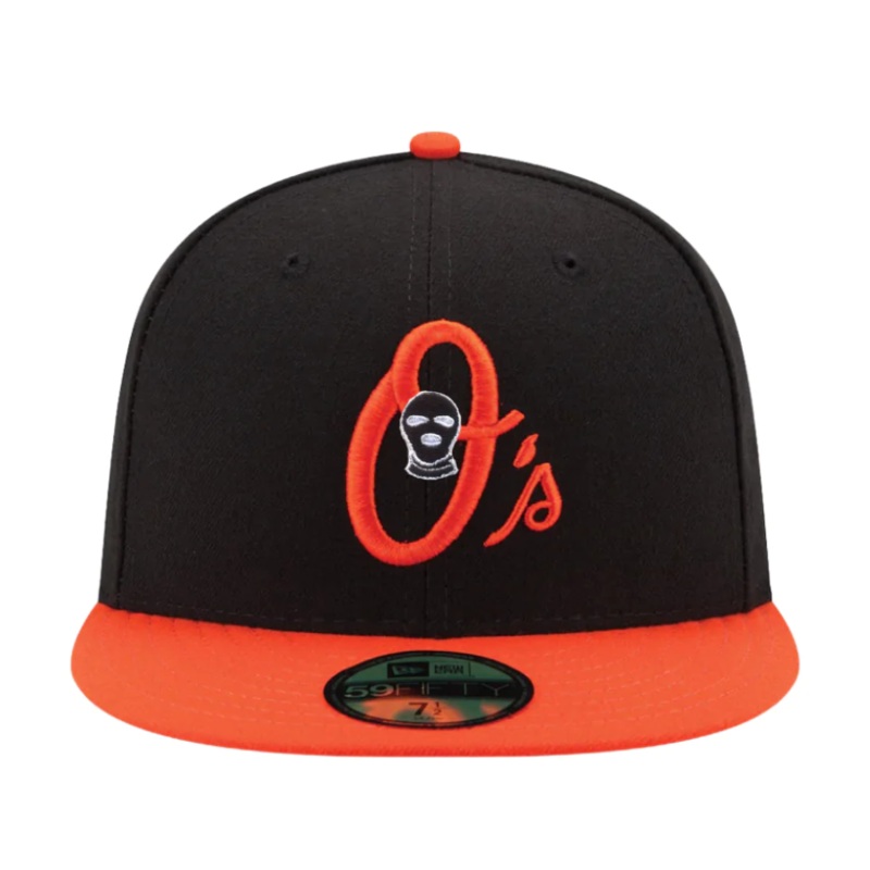 New Era x Dumbfreshco Baltimore Orioles Black/Orange 59FIFTY Fitted Hat