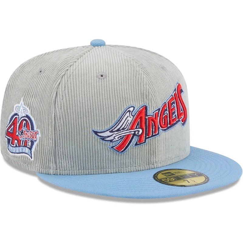 New Era x Lids HD Anaheim Angels Cord Script 2023 59FIFTY Fitted Cap