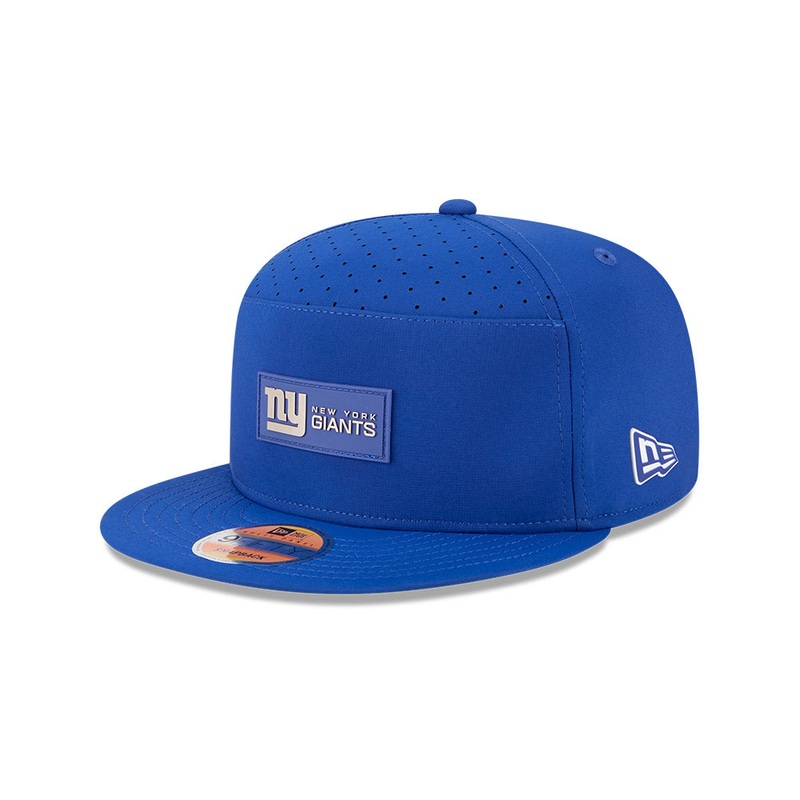 New York Giants New Era 2025 Sideline Split Panel 9FIFTY Snapback Hat -Royal