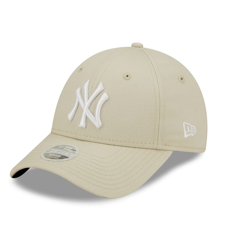 New York Yankees 9FORTY Womens League Essential Stone Cap One Size