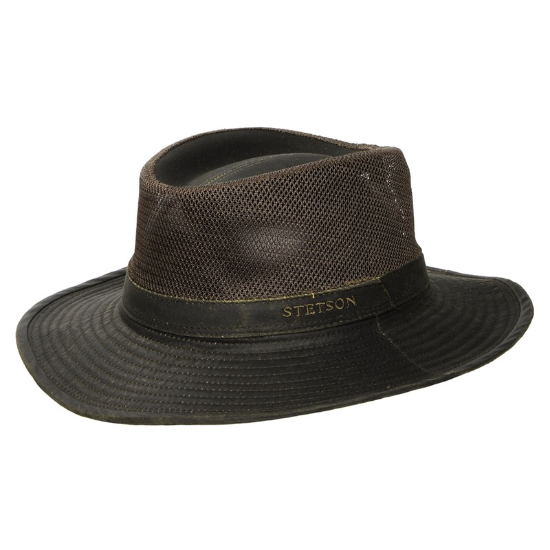Stetson Hats Weathered Vented Sun Hat – Brown S