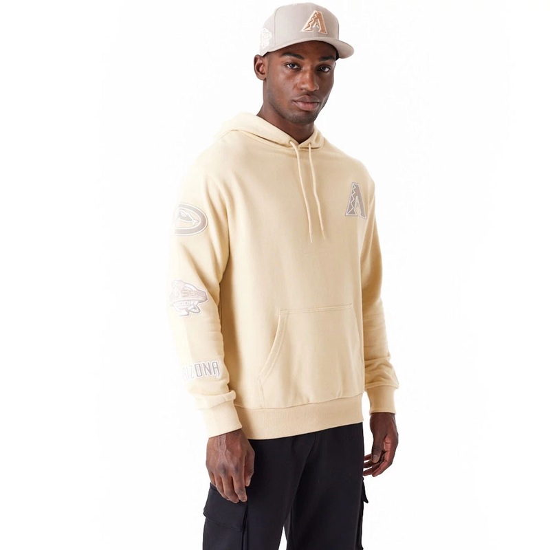 Arizona Diamondbacks MLB World Series Light Beige Oversized Pullover Hoodie XS