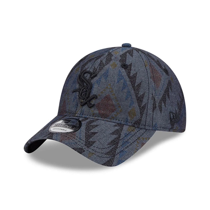 Chicago White Sox MLB Aztec Pattern Navy 9TWENTY Adjustable Cap OSFM