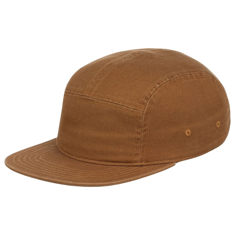 Crowns By Lids Camper 5-Panel Hat – Light Brown Adjustable