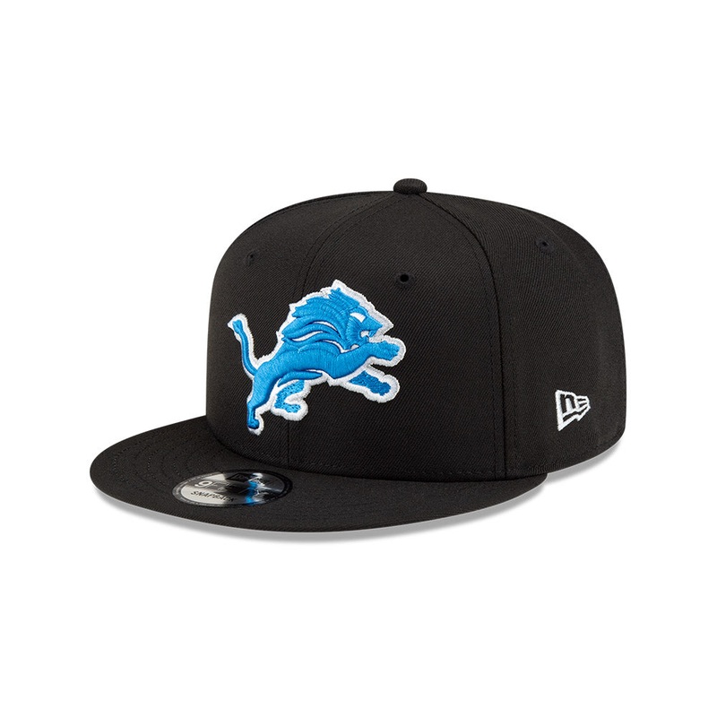 Detroit Lions New Era TEAM CLASSIC 9Fifty Snapback Hat – Black/Blue