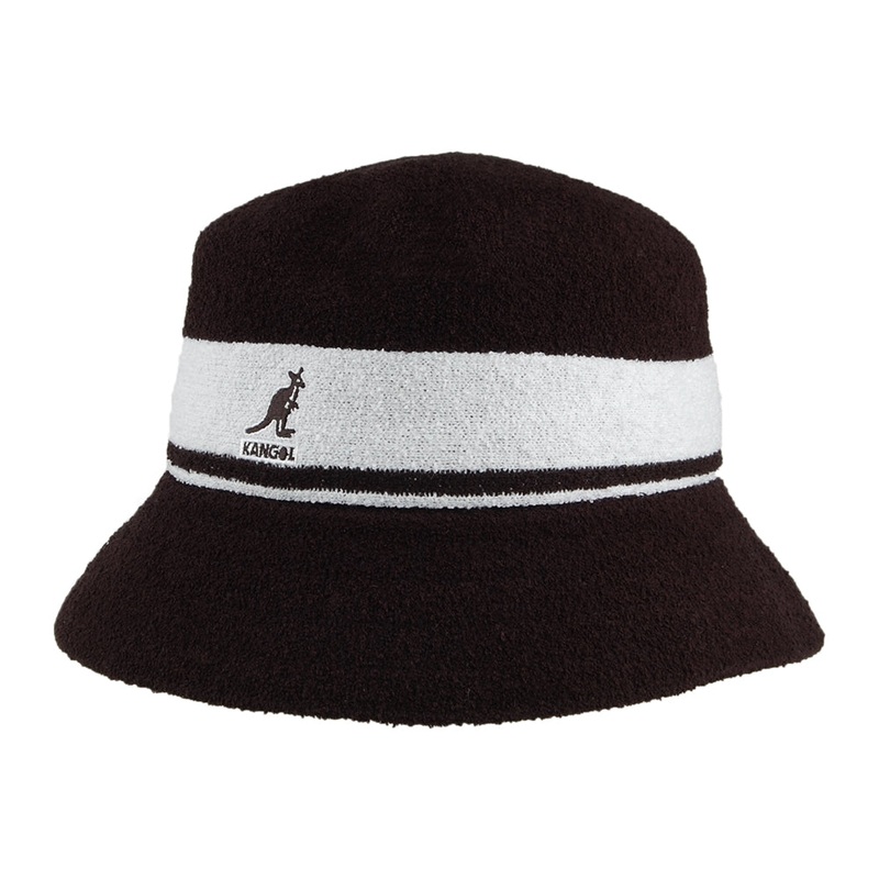 Kangol Bermuda Stripe Bucket Hat – Black S