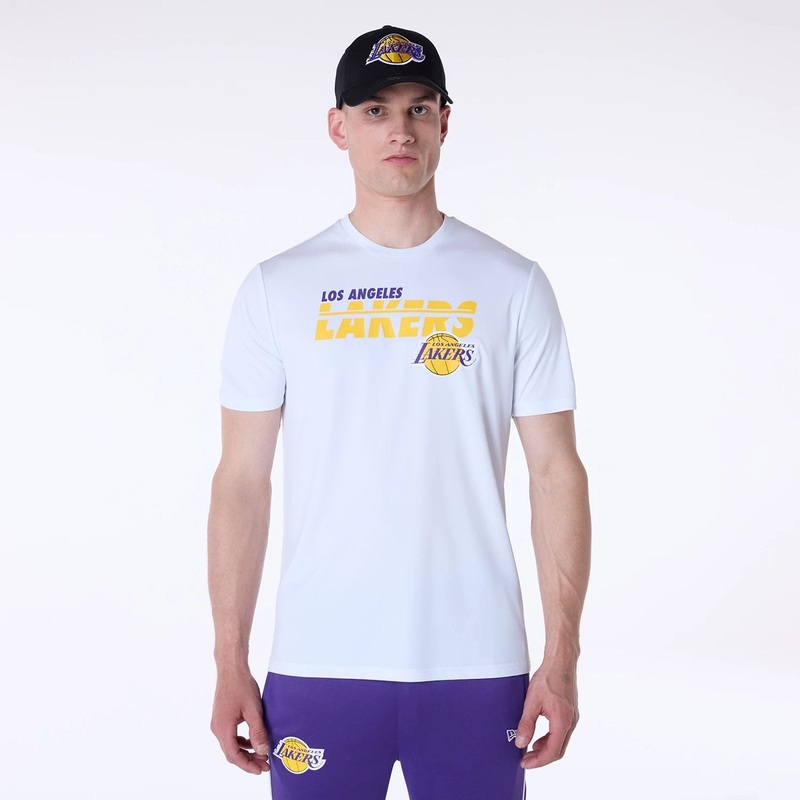 LA Lakers NBA Essentials White T-Shirt XS