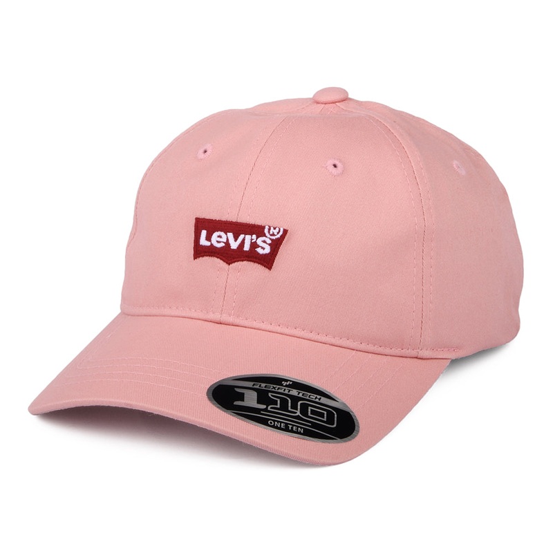 Levi’s Hats Womens Mid Batwing Flexfit Baseball Cap – Pink Adjustable