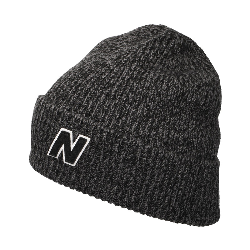 New Balance Hats Winter Watchman Block N V 2.0 Fisherman Beanie Hat – Black 1-Size