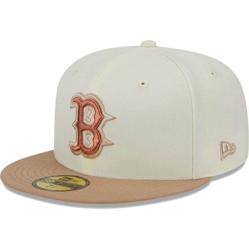 New Era Boston Red Sox Chrome/Camel Rust Undervisor 59FIFTY Fitted Hat