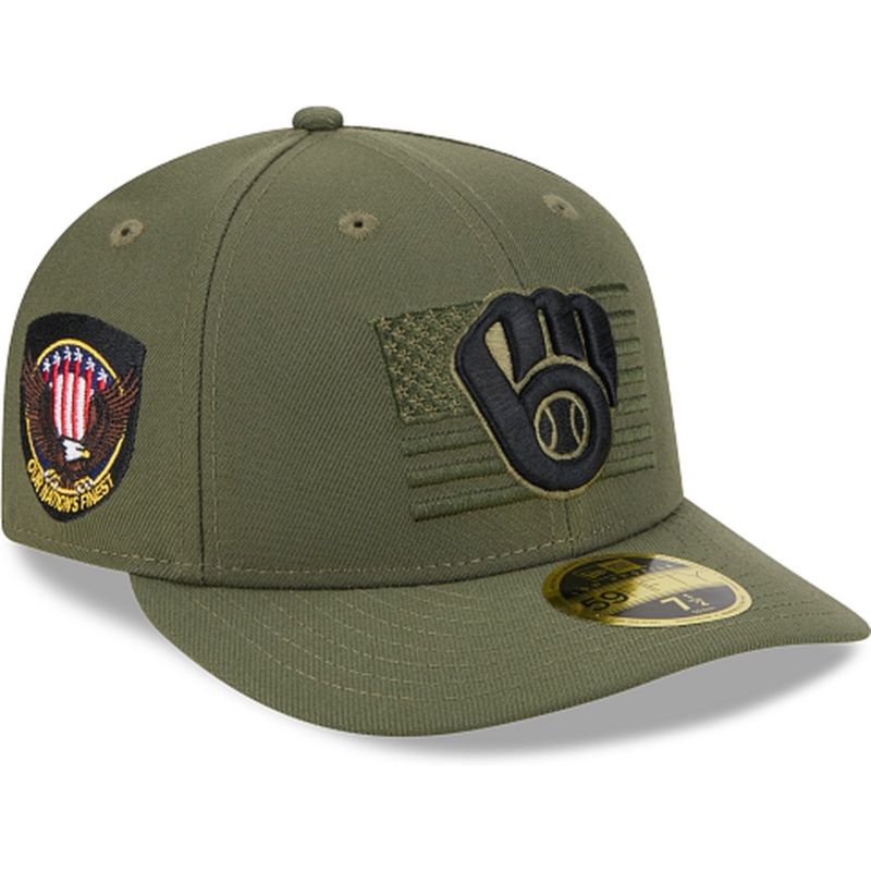 New Era Milwaukee Brewers Armed Forces Day 2023 Low Profile 59FIFTY Fitted Hat