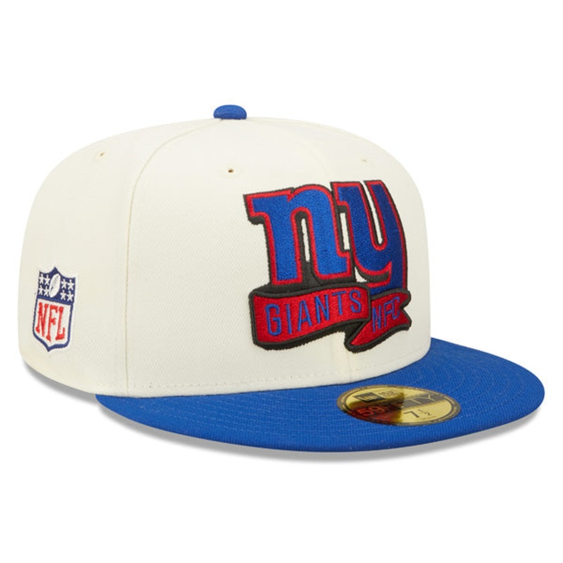 New York Giants New Era 2022 NFL Sideline 59FIFTY Fitted Hat – Chrome/Royal 7 7/8