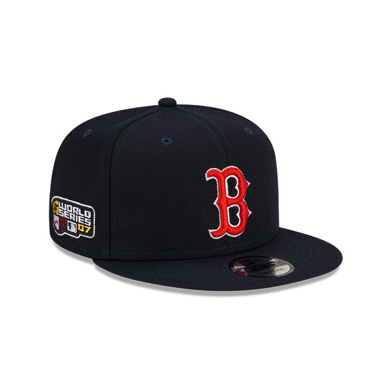 Boston Red Sox Exclusive New Era 2007 World Series PATCH-UP Snapback Hat – Navy
