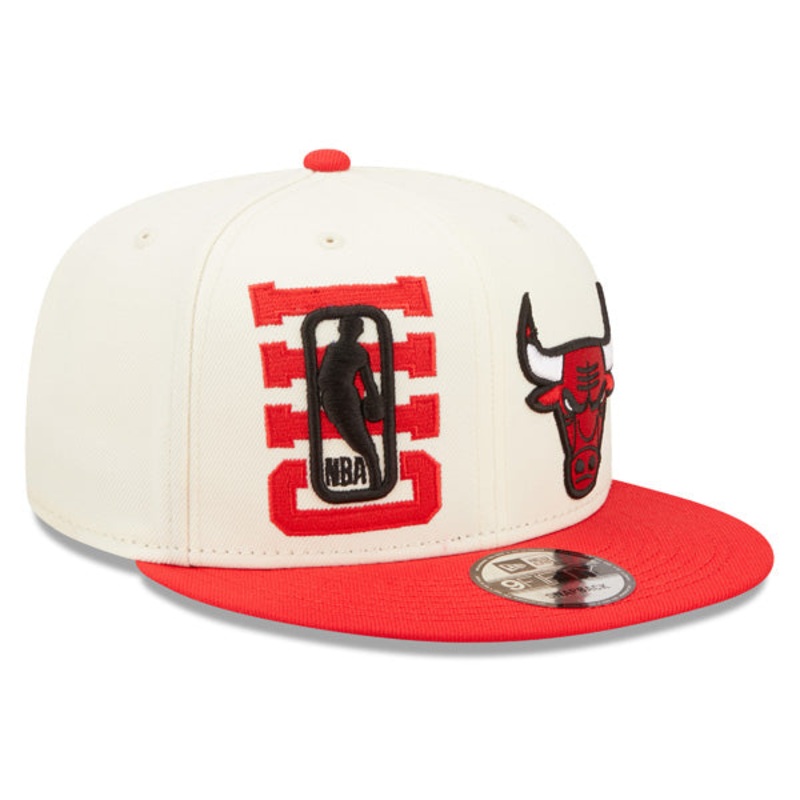 Chicago Bulls New Era 2022 NBA Draft 9FIFTY Snapback Adjustable Hat – Cream/Red