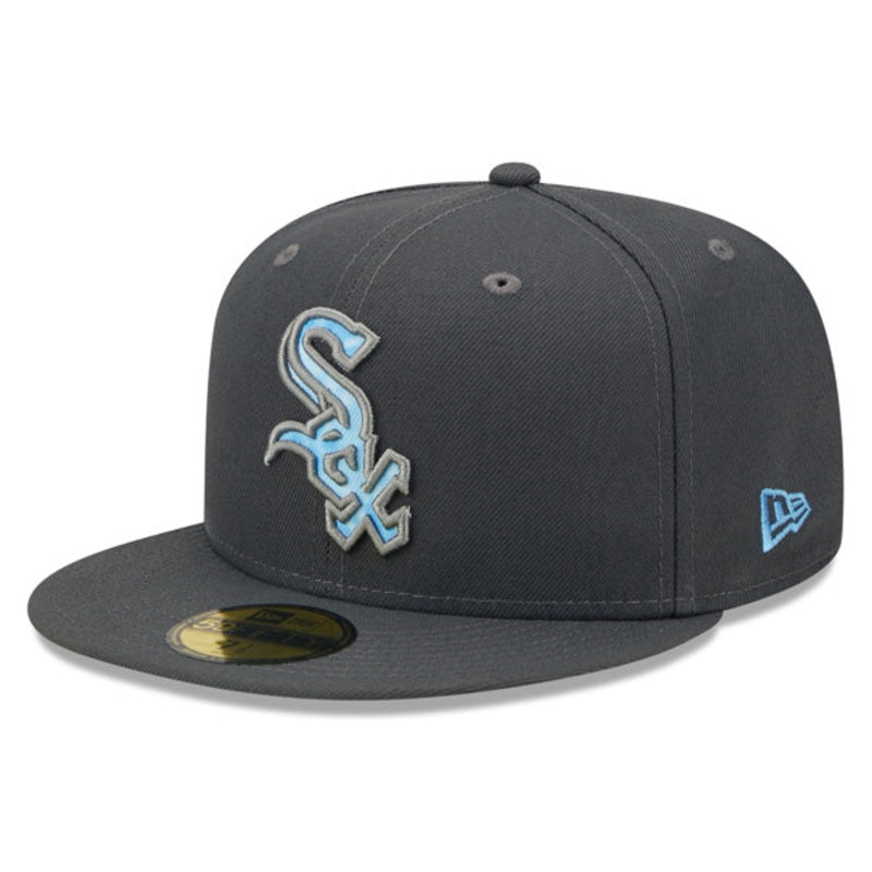 Chicago White Sox New Era 2022 FATHER’S DAY On-Field 59FIFTY Fitted Hat – Graphite/Sky 6 7/8