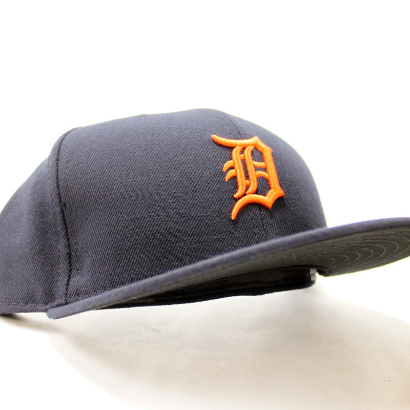 Detroit Tigers New Era 59Fifty Fitted Hat (Navy Orange Black Under Brim) 7 7/8