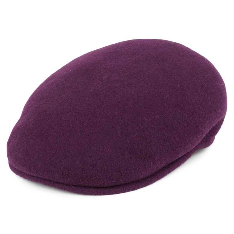 Kangol 504 Wool Flat Cap – Wine S