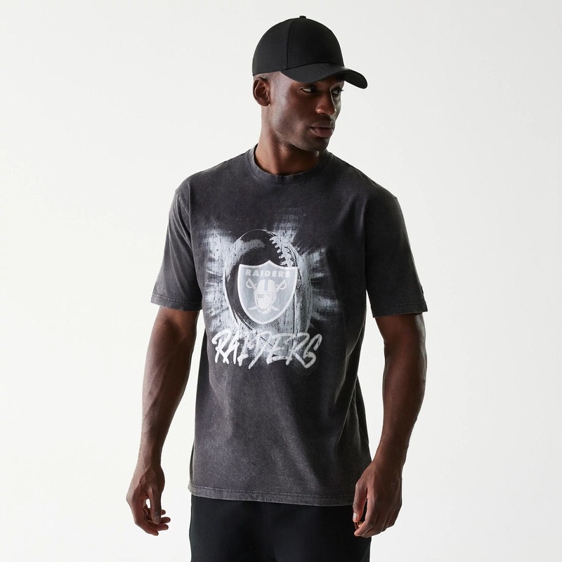 Las Vegas Raiders NFL Sport Night Black T-Shirt S
