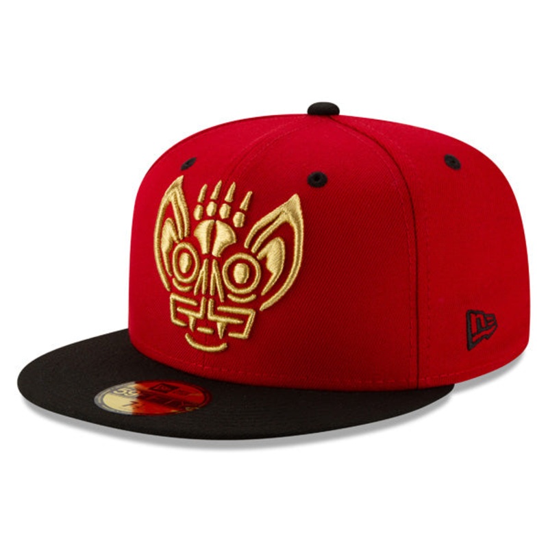 Louisville Bats (Murcilagos) New Era Copa de la Diversion (FUN CUP) 59FIFTY Fitted Hat – Red/Black 6 7/8